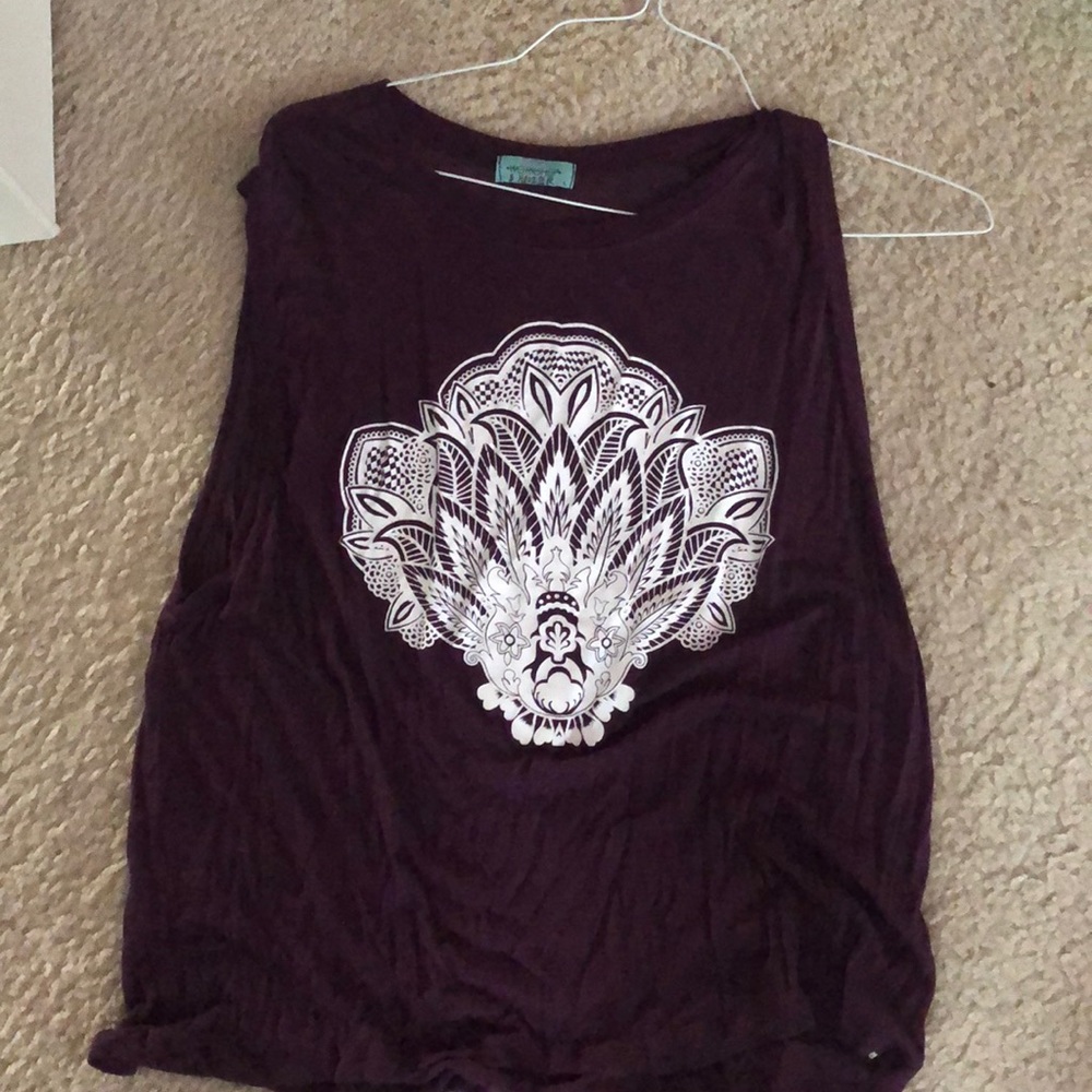 Burgundy tank top